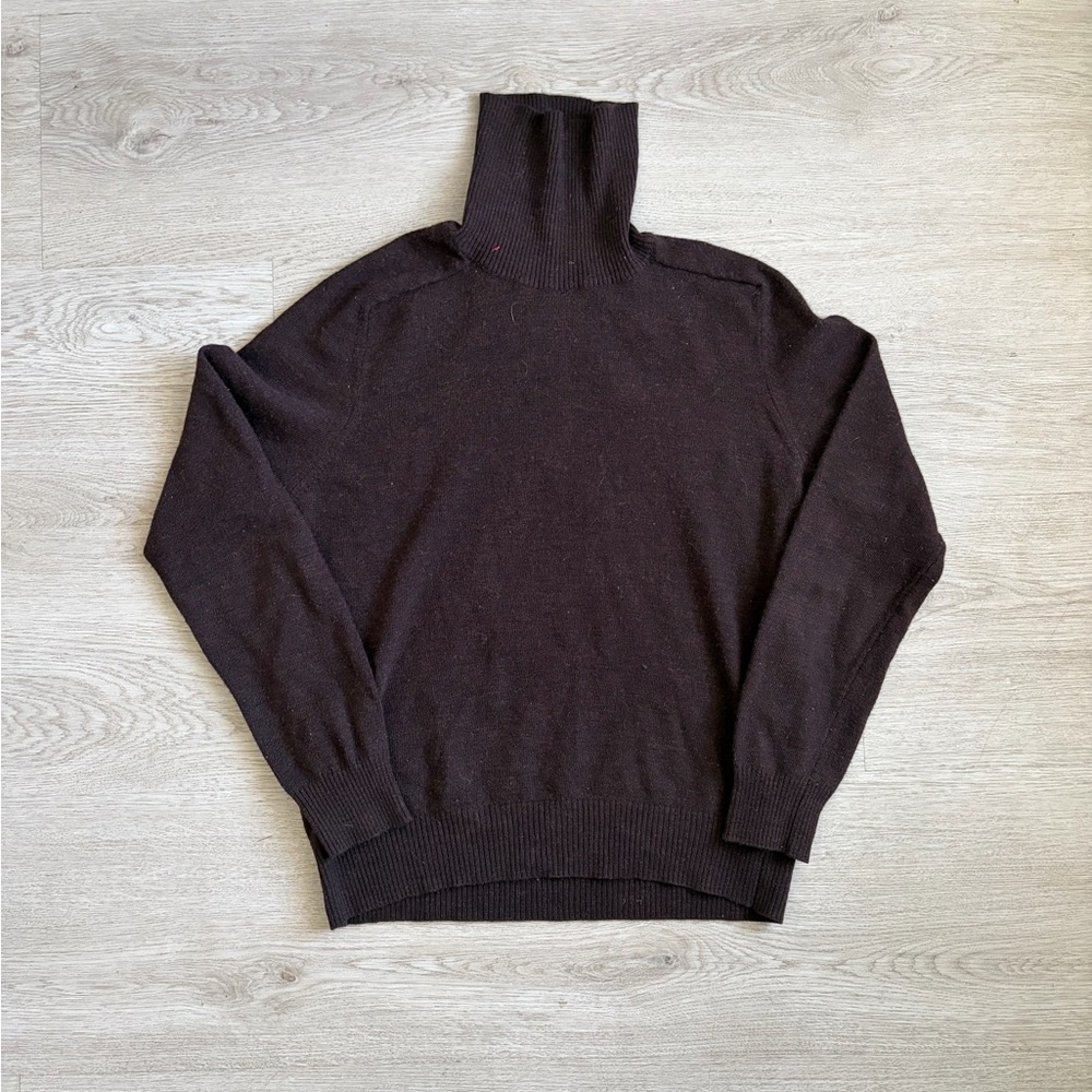 Dolce & Gabbana Deep Brown Turtleneck Sweater